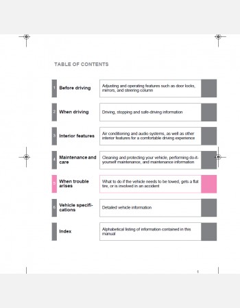 toyota verso 2013-2014 owners manual rhd& lhd
